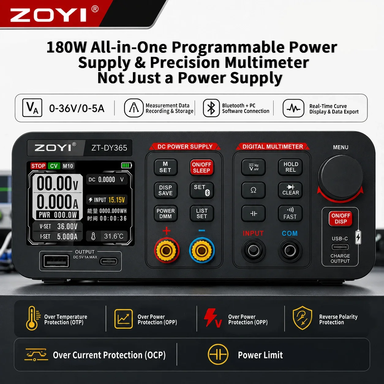 ZOYI DY365 Fuente de Alimentac - Pc Power Supply reseña y precio
