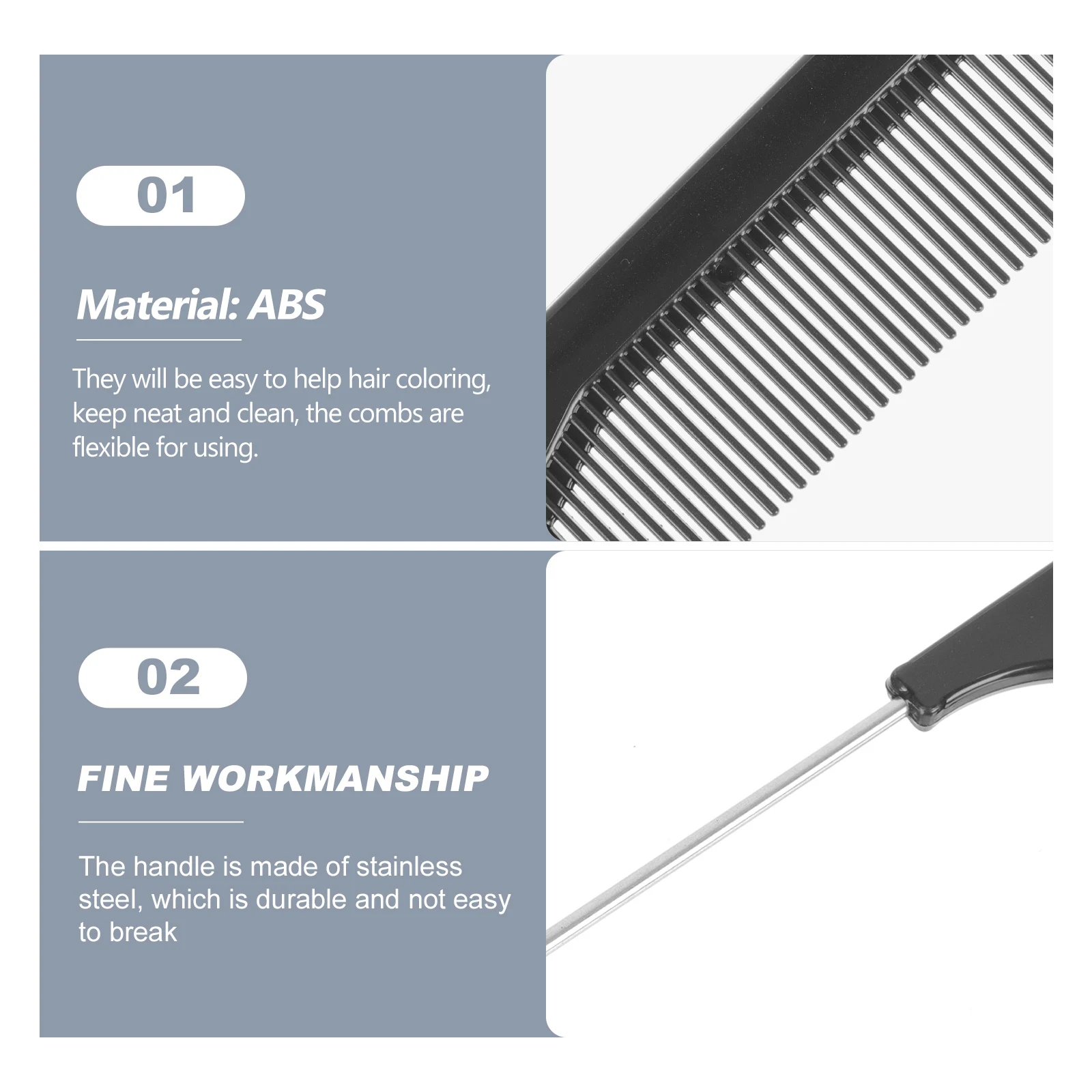 

Professional Hair Dye Combs Washable Reusable Flexible Easy Clean Portable Hair Salon Tools Home Use Combs Comb Brush Sets