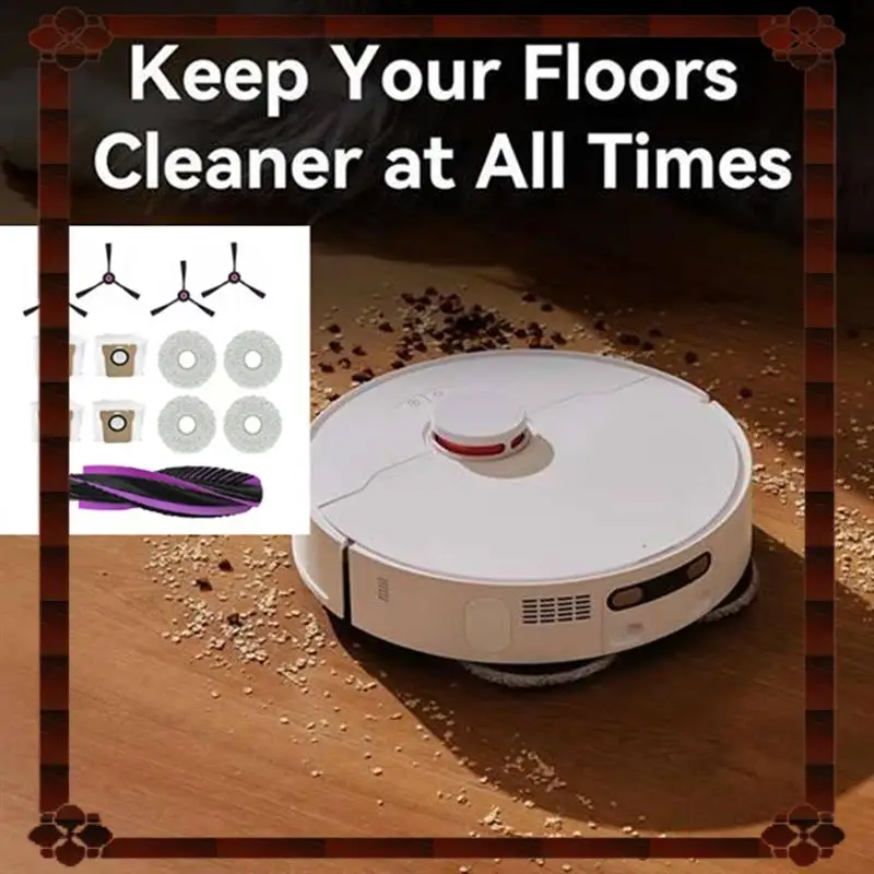 24-Hour Delivery 13PCS Accessories Kit For JONR P20 Pro Robot Vacuum Cleaner Accessories Replacement Washable Main Side Brush Mo