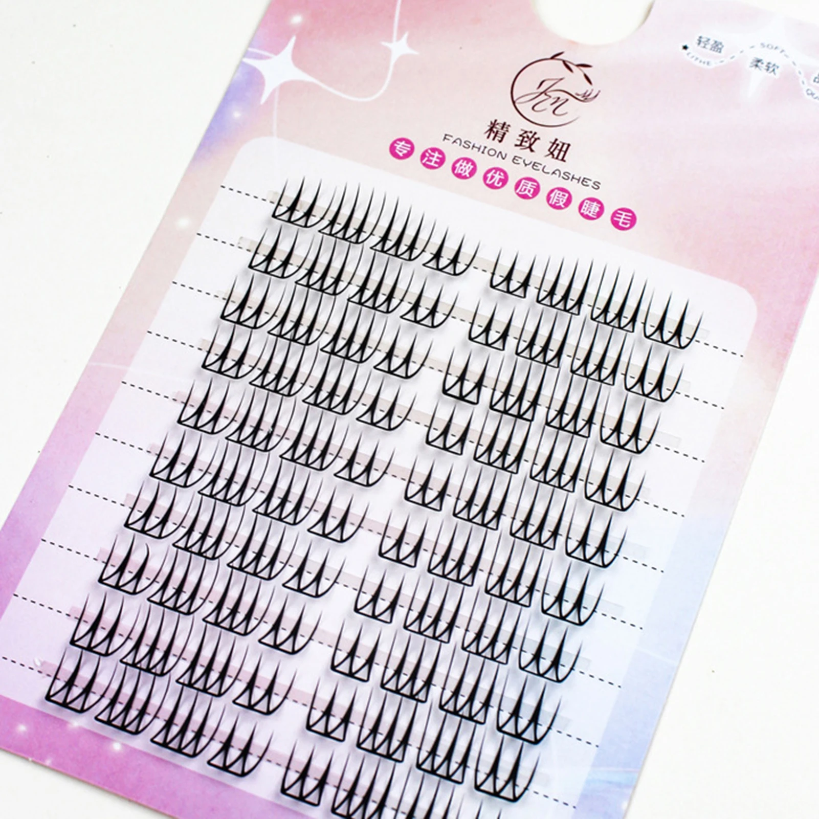 Korean style False Eyelashes U Shape DIY Lash extenstions Lightweight individual Cluster fake eyelash Party Daily Makeup