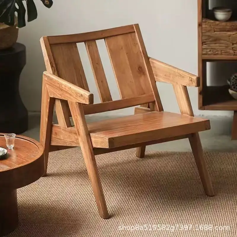New Chinese style old elm bench solid wood double dining chair porch shoe change stool back leisure