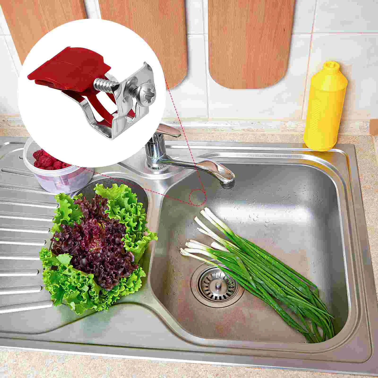 10 Pcs Sink Mounting Clips Wear-resistant Lightweight Kitchen Clamps No Punching Corrosion-resistant Fixed Accessories