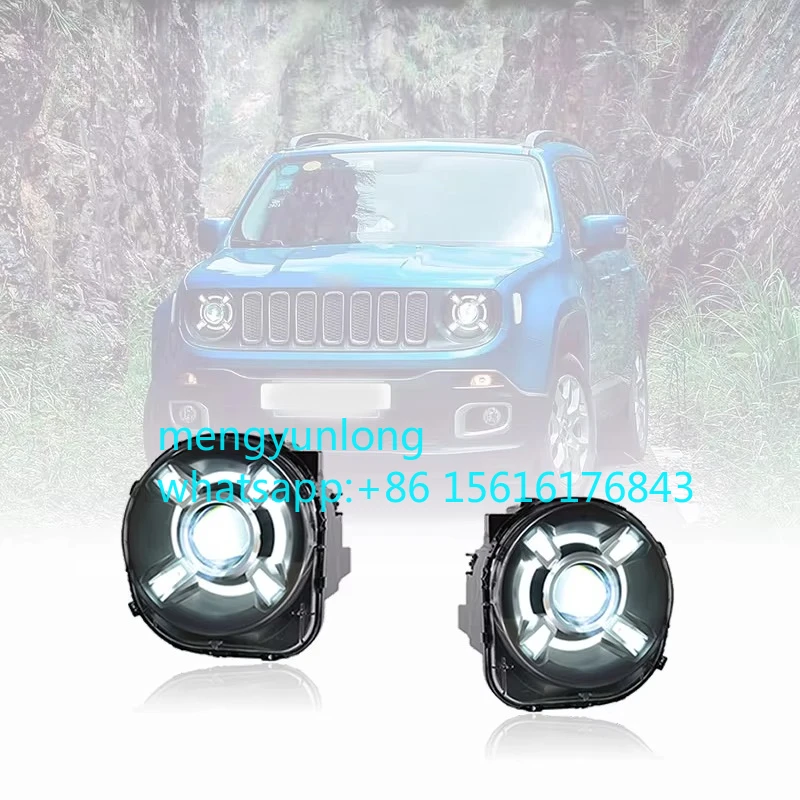 

Car Headlights Modified Head Lamp LED DRL Hid Bi Xenon Auto Accessories for Jeep Renegade 2016-2021