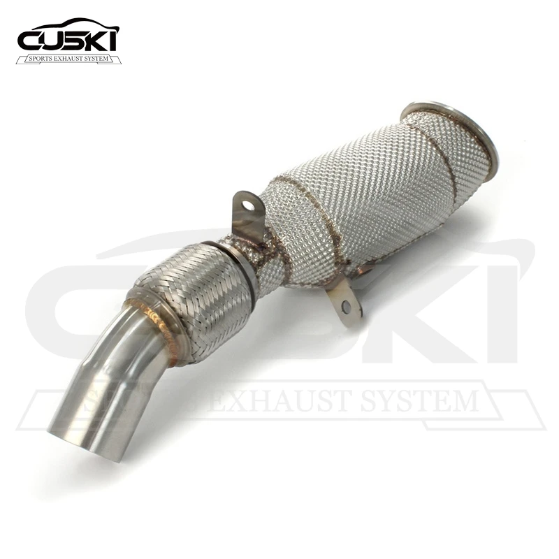 CUSKI Downpipe For BMW 2012-2021 F30 F35 N20 1.6T 1.5T 2.0T High Flow Through/With ternary Exhaust Downpipe Exhaust System