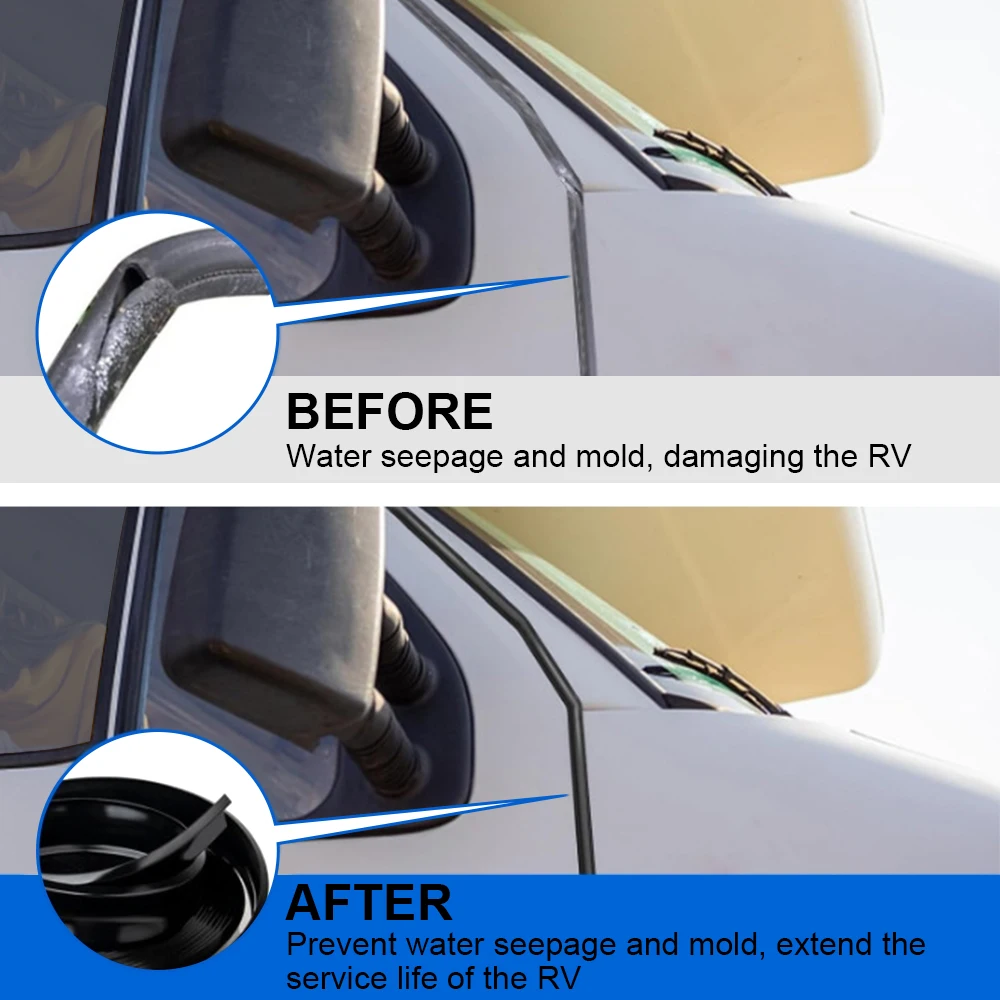 RV Decorative Strip Guide Corner Molding Trailer Accessories Camper Van Accessory Pvc Trim Exterior Screw Cover Insert