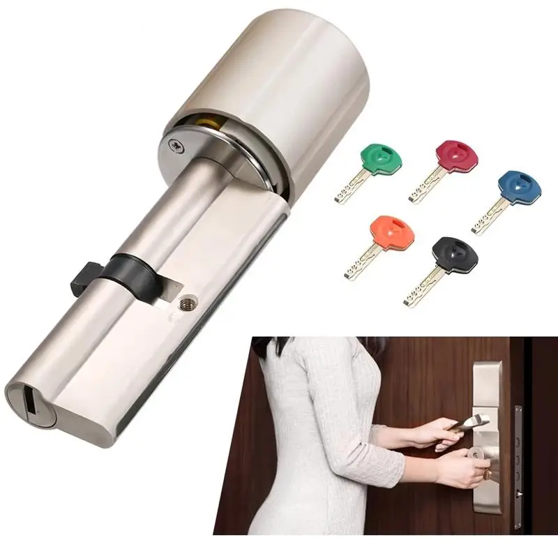 New Original Practical Anti-theft Security Door Lock Core with Key Smart Door lock Mechanical Structure Encryption Chip