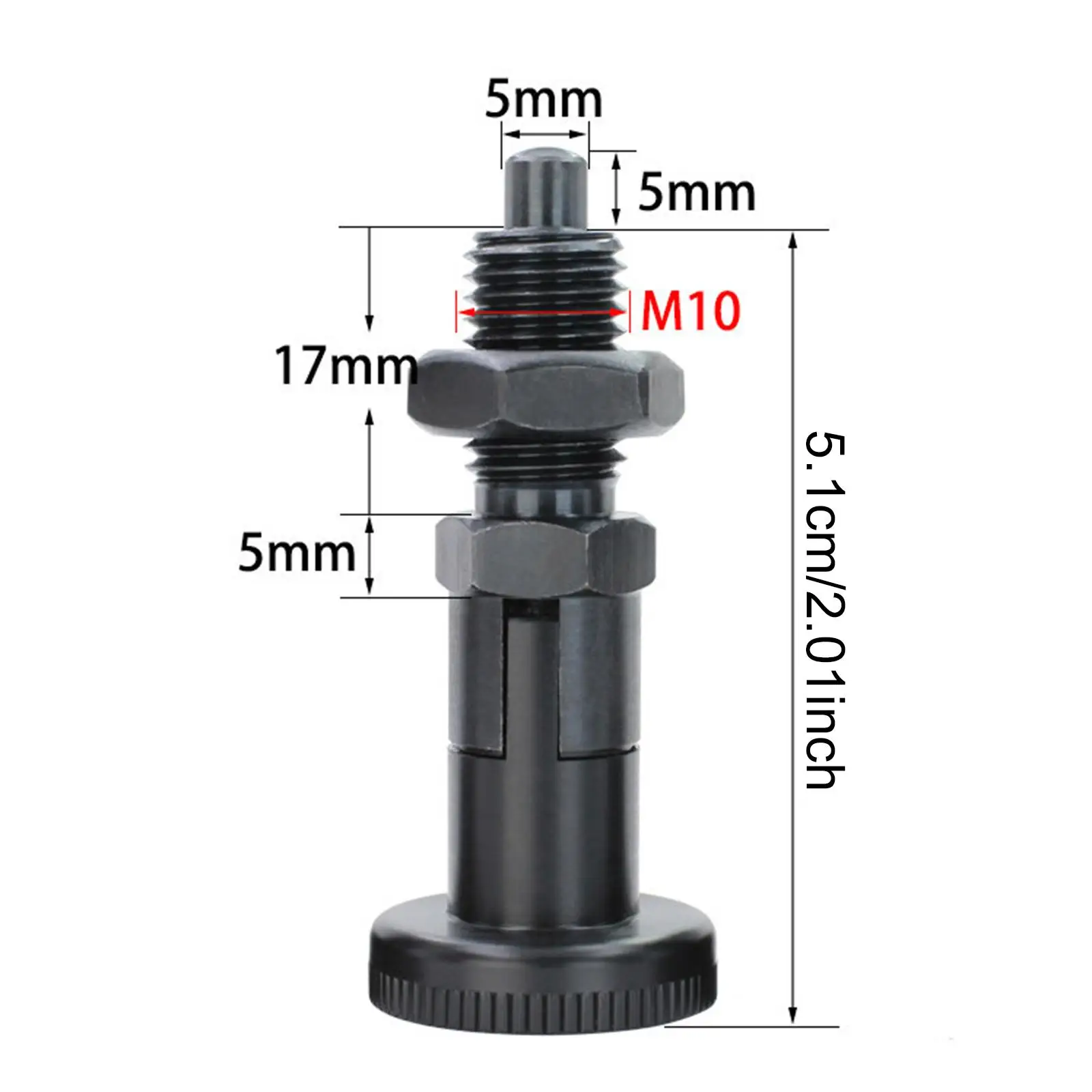 Self Locking Indexing Pin Compact Spring Plunger Carbon Steel Secure Position Tool for DIY Projects