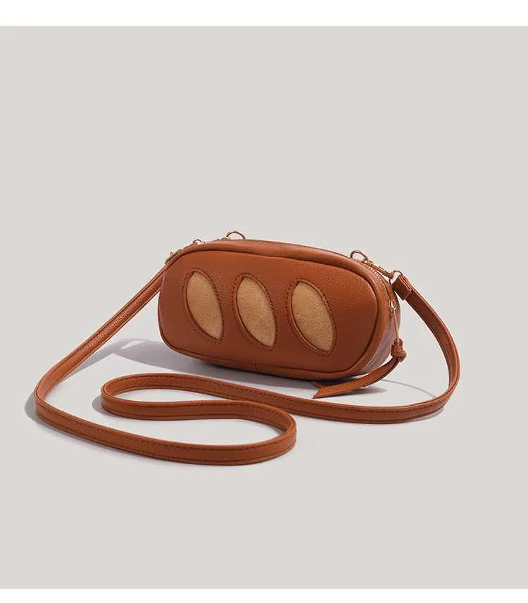 Cute, fashionable, creative bread stick, new personalized crossbody bag