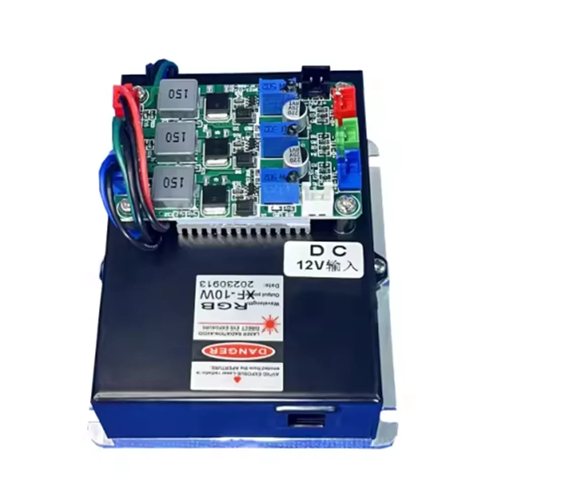 RGB 10W R/3W,G/3W,B/4W Stage Laser Semiconductor Laser source solid-state pumped laser head TTL/Analong