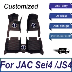 Custom All-Weather Protection Artificial Leather Diamond Floor Mat For JAC Sei4 /JS4 2020 Waterproof Anti-Slip Pad