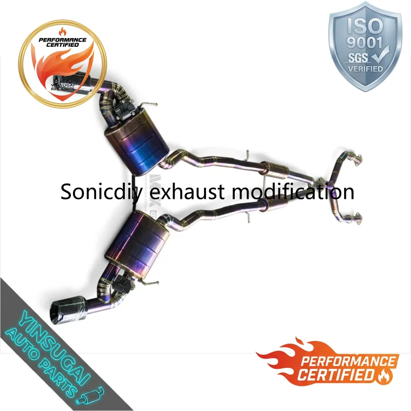 Titanium High Flow Catback Exhaust System for Infiniti Q50 3.0T 2017-2024 Racing Performance Professional Muffler Pipe Upgrade