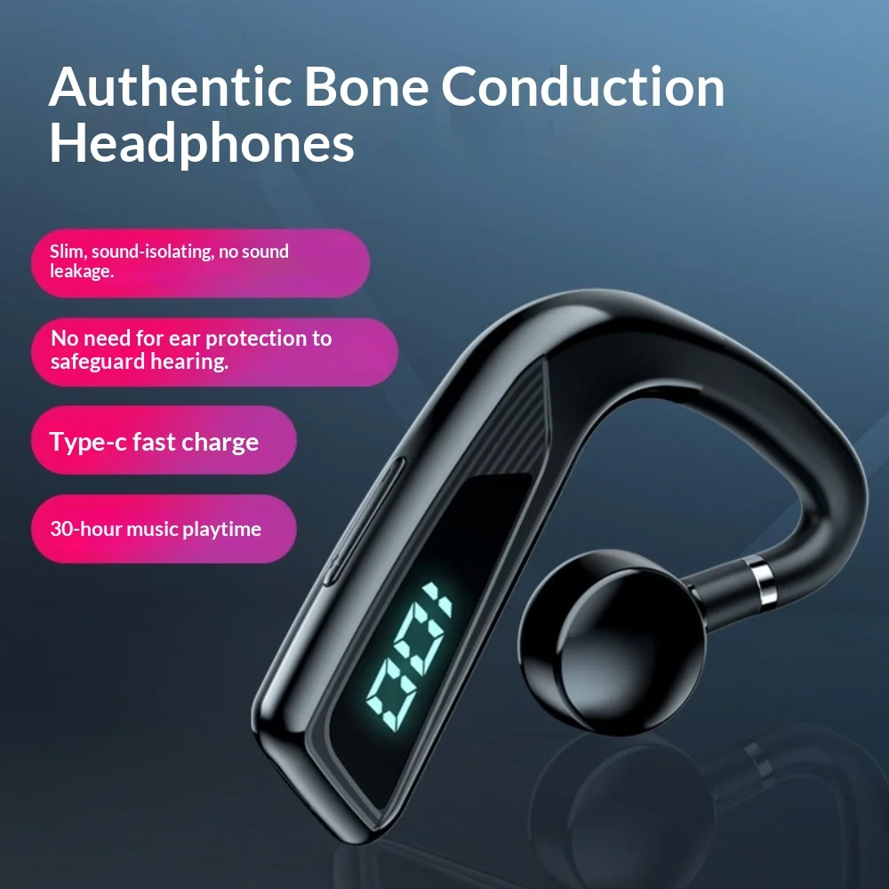 2025 New Single Bluetooth Earphone High-Definition HIFI Sound Noise Cancellation Ultra-Long Battery Life Sports Running Fitness