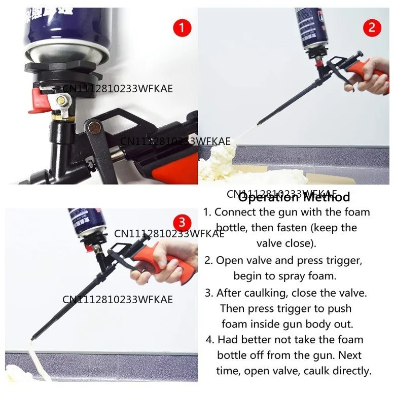 New Styrofoam gun with switch spray gun Teflon spray gun Foaming agent free cleaning spray foam