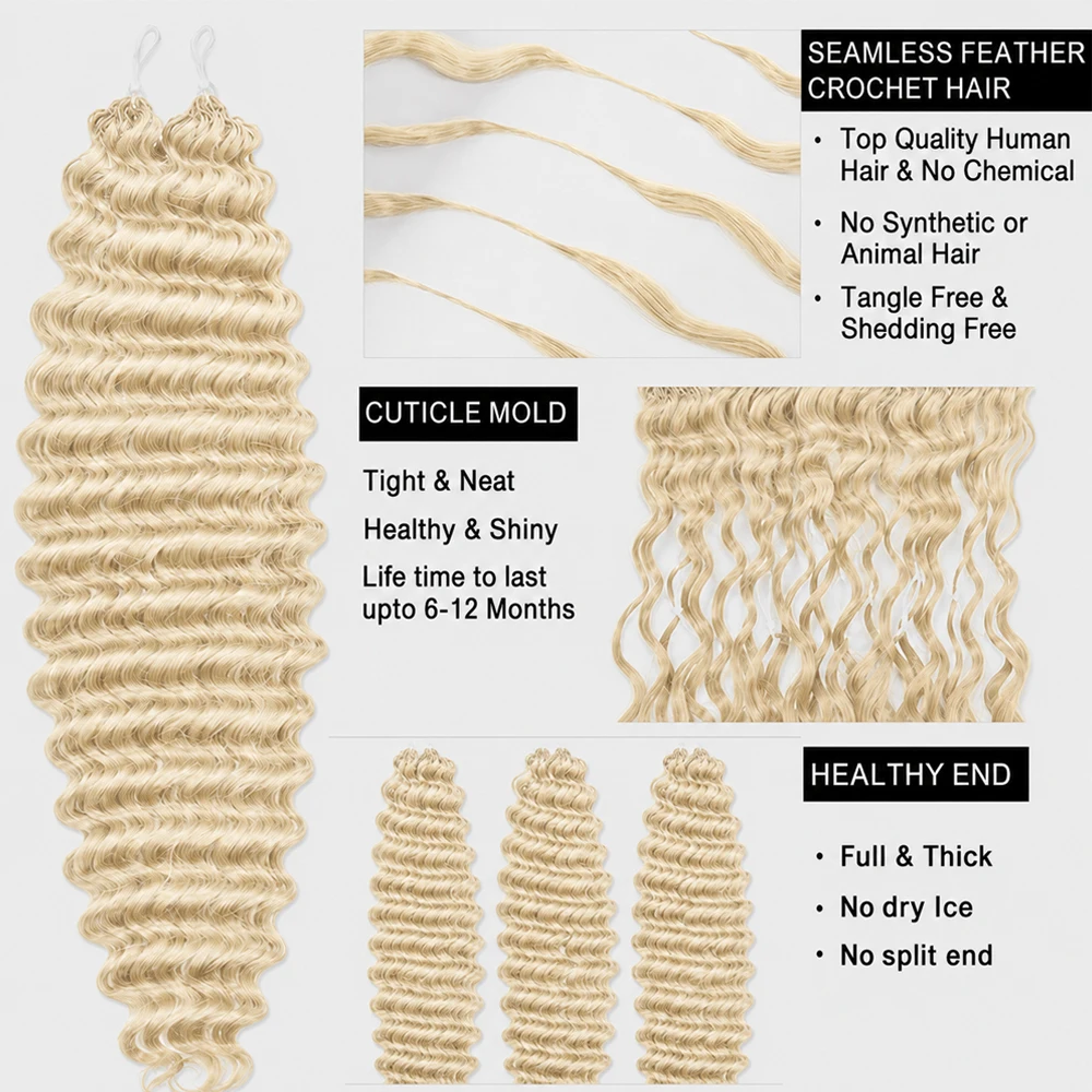 Miracle Knots 613 Warna Pirang - Feather Hair Extension ulasan dan harga