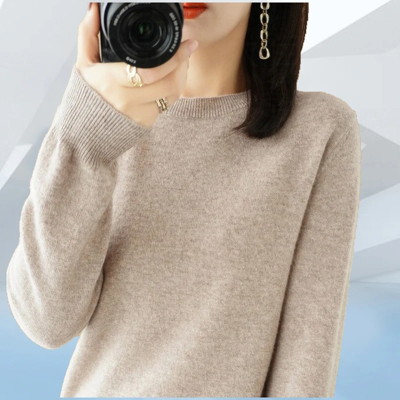 

Нетерный вязаный длинный светящийся круглый свитер Ne для женщин, осень-зима, основа большого размера, irt, трансграничный модный женский свитер...