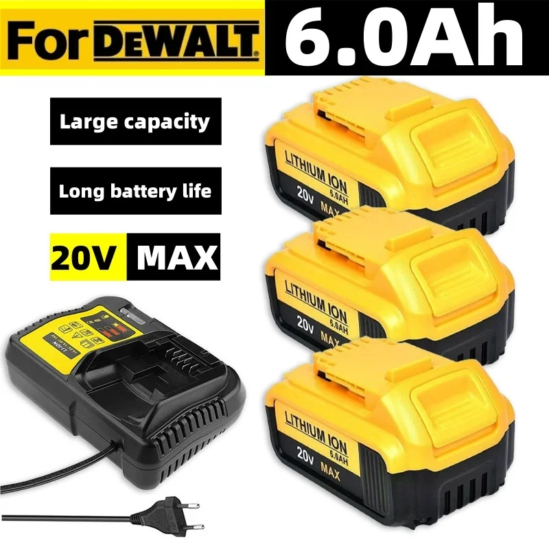 For DeWALT 20V Replacement Battery 6.0Ah MAX FlexVolt for DCB200 DCB201 DCB206 DCB205 DCB209 Power T