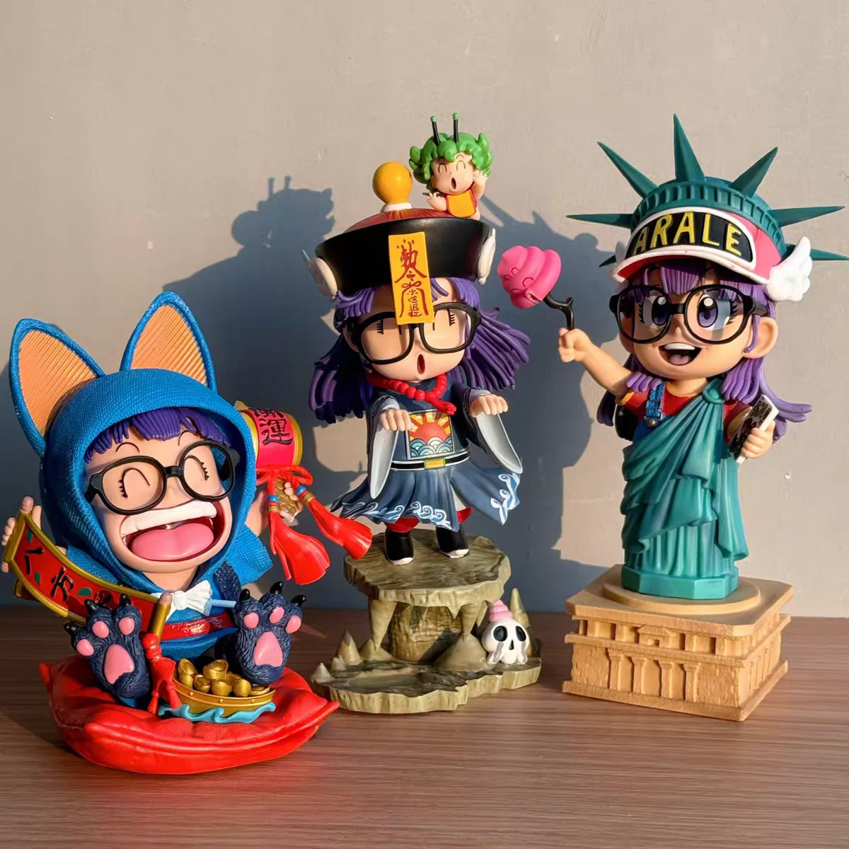 

23 см аниме-фигурка доктора Сламп Arale Cos, фигурка Свободы, милая статуя из ПВХ, модель куклы, коллекция, украшение для стола, игрушки, подарки