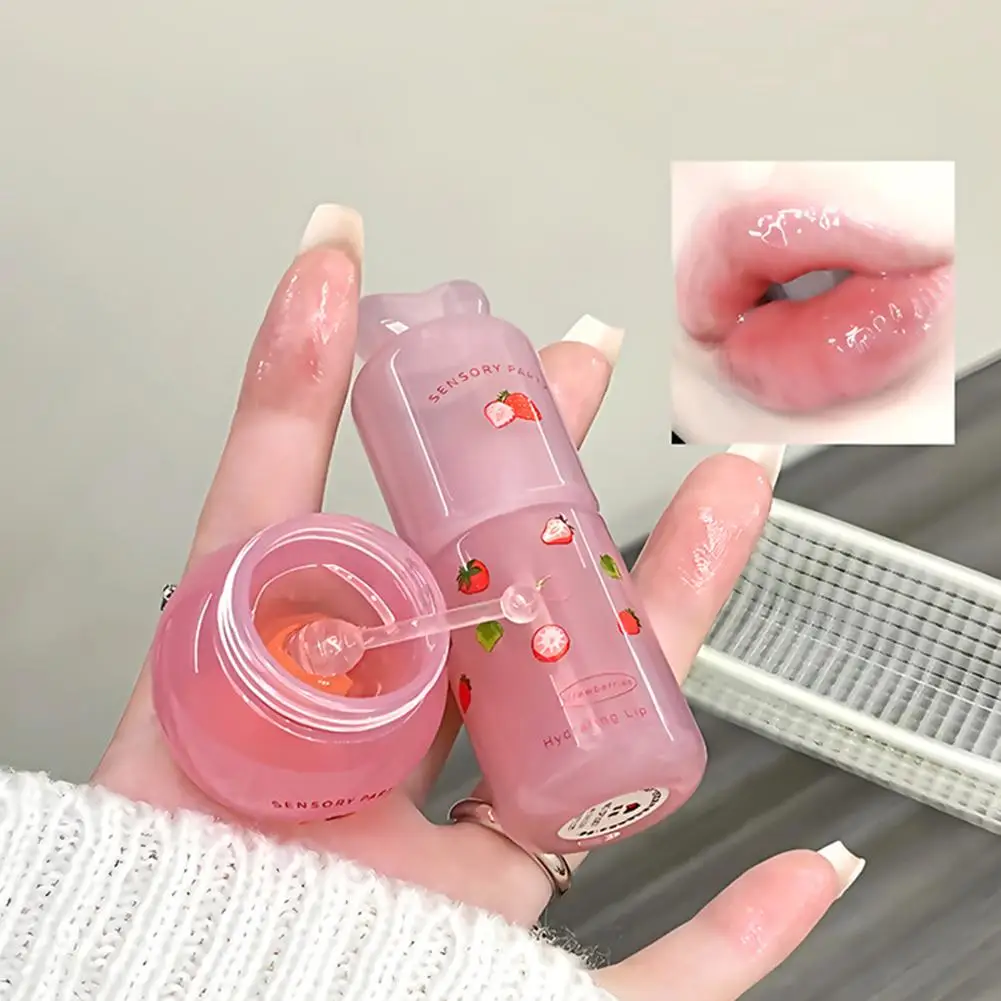 Feuchtigkeitsspendende Lippenmaske, Lippenbalsam mit fruchtigem Geschmack, reduziert Trockenheit, lindert tiefe Lippenlinien, Pflege, Feuchtigkeit M6Q0