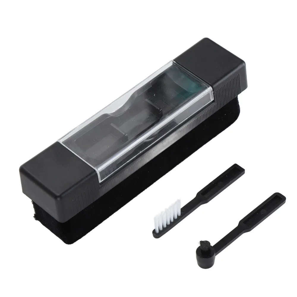 Premium Black Record Cleaning Brush Plastic Gentle Cleaning Record Stylus Brush Vinyl Record Cleaner Kit For Vinyl Records