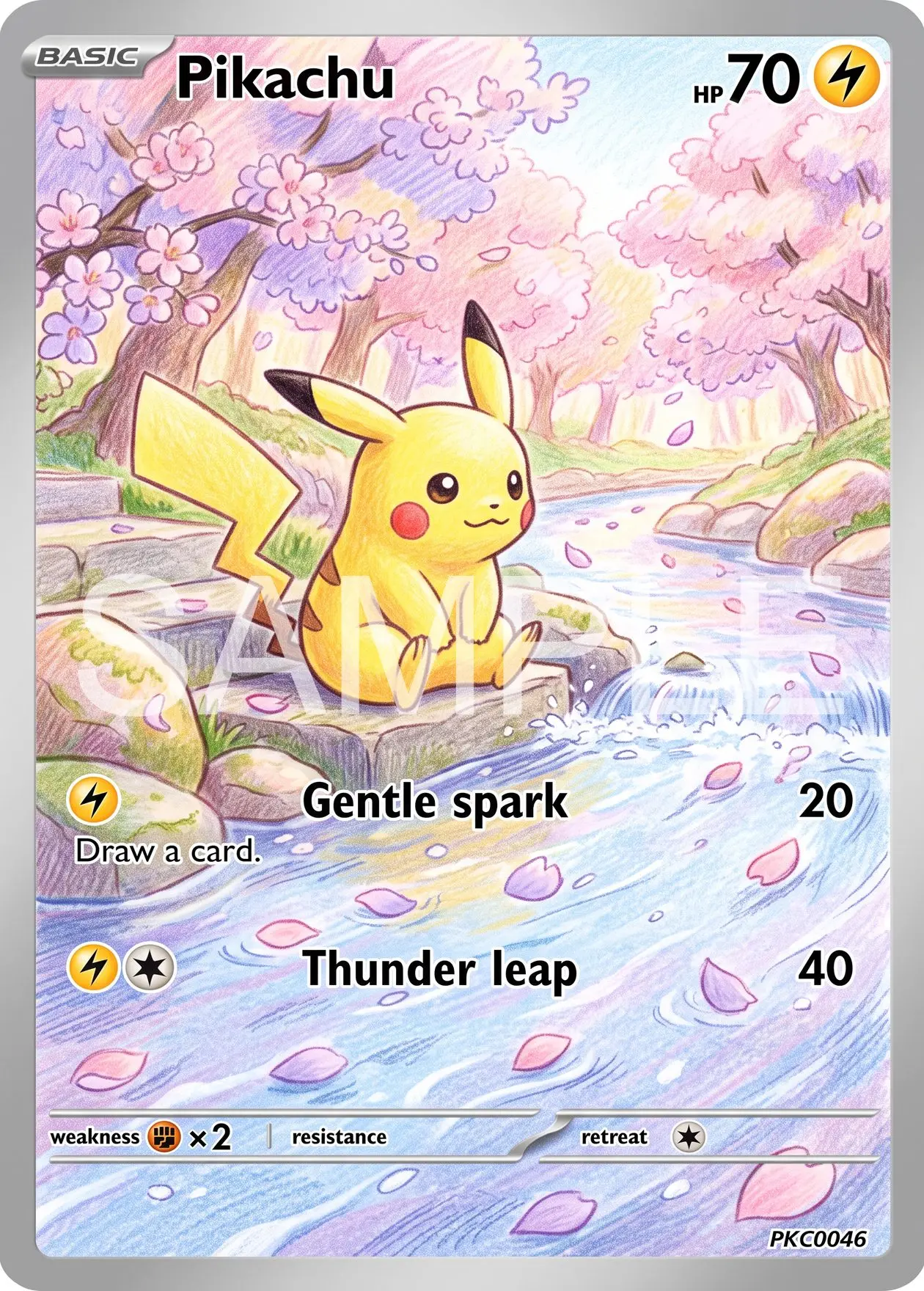 7Pcs PKM Cards PTCG Colored Pencil Storybook Style Gengar Greninja Lucario Gardevoir Umbreon Eevee Art Collection Cards PTCG
