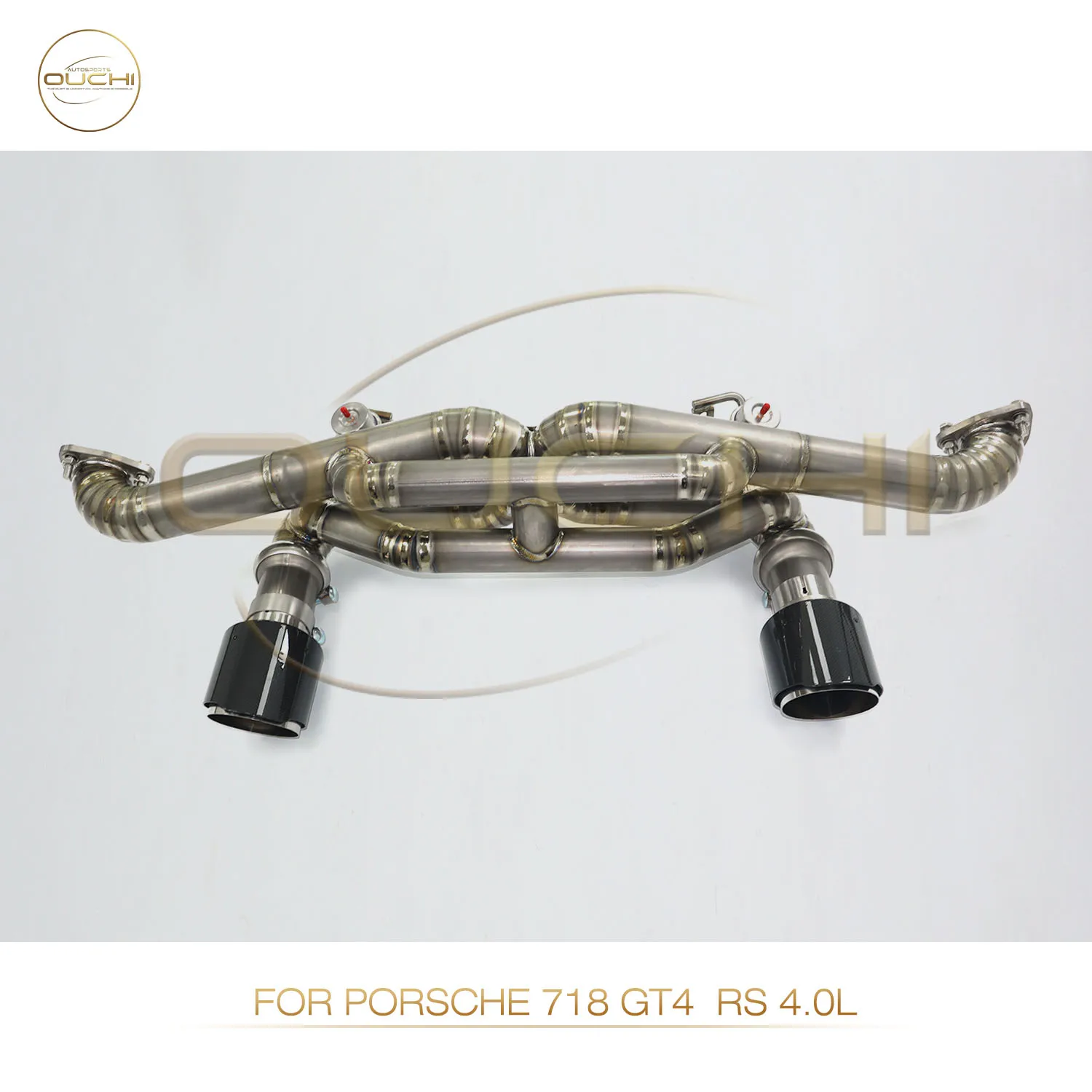 

OUCHI High Performance Titanium Alloy Catback Exhaust For Porsche 718 GT4 RS 4.0L With Vacuum Valve Without Muffler Car Parts