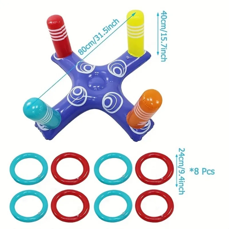 

Yard Toss Game for Family - Ring Toss Games, Indoor and Outdoor Sports Toys, Beach Toys, Swimming Pool Toys, Birthday Gift.