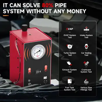 ANCEL S200 EVAP 연기 누출 감지기 (자동차/오토바이용 연기 발생기, 진단 도구, 진공 테스터, 오일/연료 파이프 누출 위치 탐지기) 6 best sales 연기 누출 시험기 - №5