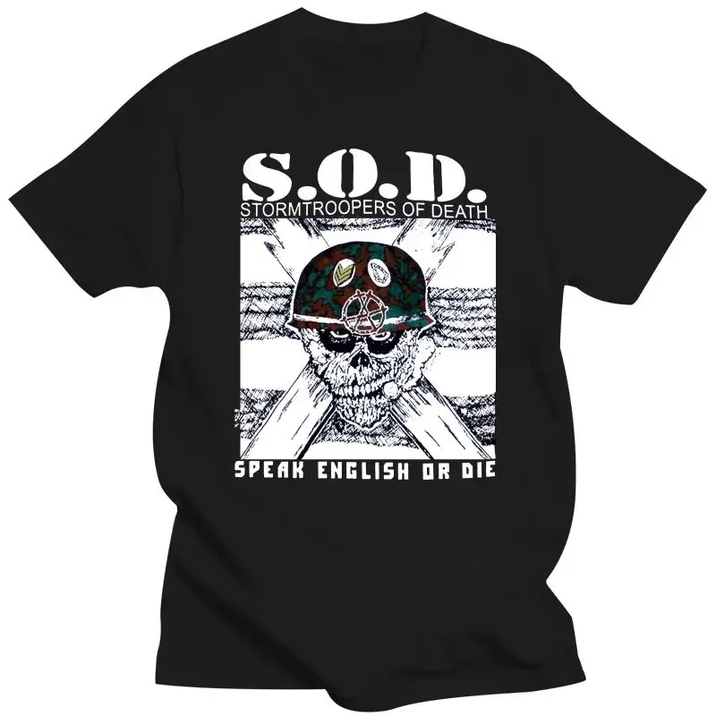 Mens Clothing S O D Sod Stormtroopers Of Death Sod  Black Shortlong Sleeve T-Shirt Unisex Men Women Tee Shirt