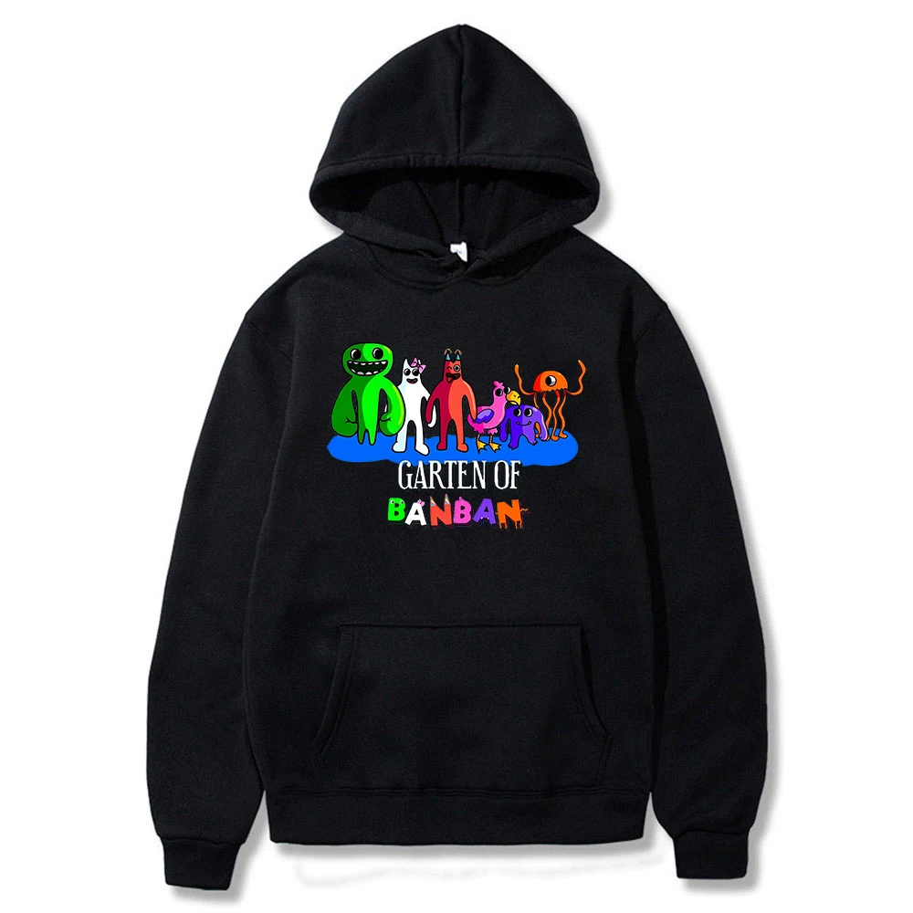 Garten of Banban 2024 Cartoon Game Hoodie Unisex Lange Mouw Mannen Vrouwen Capuchon Harajuku Streetwear Grappige Kleding