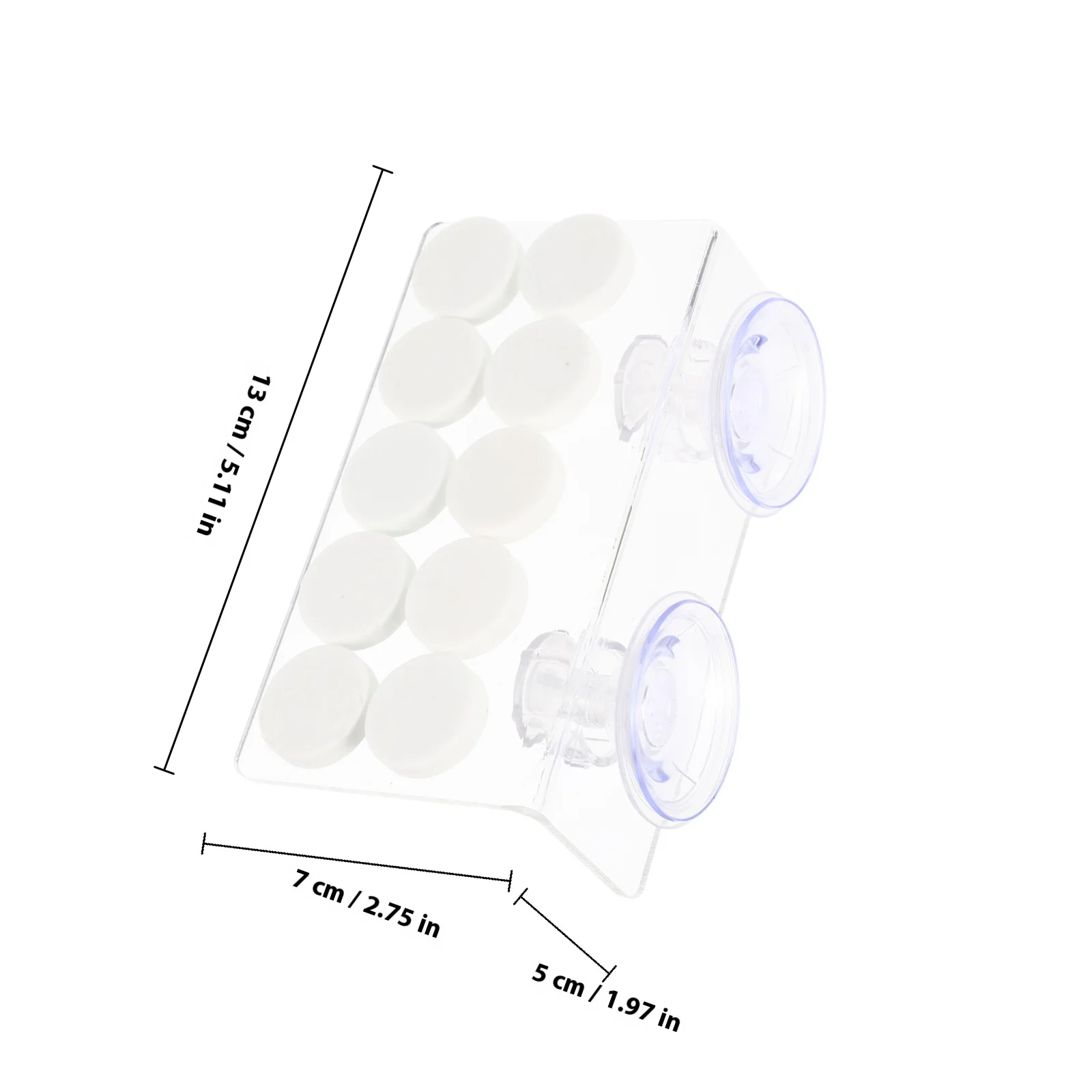 水族館サンゴベースアクリルフレグホルダー透明再利用可能な小さなサンゴラック水槽用品装飾ペット用品