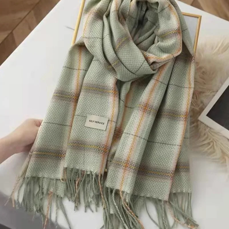 cachecol-feminino-estilo-coreano-xadrez-com-franjas-falso-cashmere-elegante-versatil-quente-e-grosso-para-primavera-e-ou