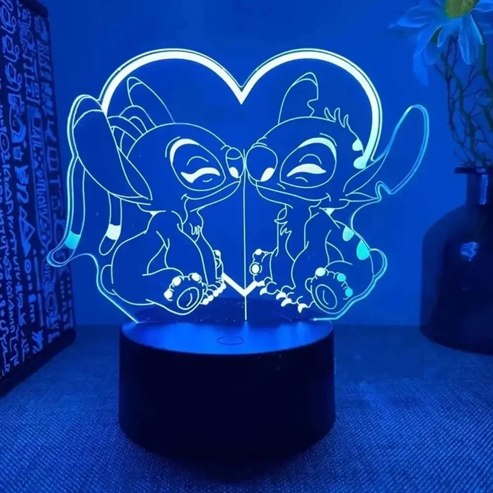 

Disney Steedy Nightlight 3D Lights 16 color remote control room decoration Valentine's Day anniversary bedroom lights