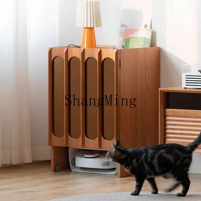 

ZYY home retro dining side storage cabinet storage cabinet retro solid wood living room sofa side