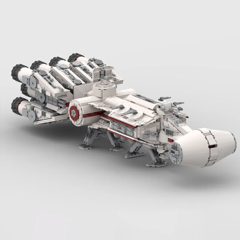 

MOC строительный блок, игрушка, космическая война, фрегат, модель, креативная сборка, набор игрушек в качестве праздничного подарка на день рождения мальчика