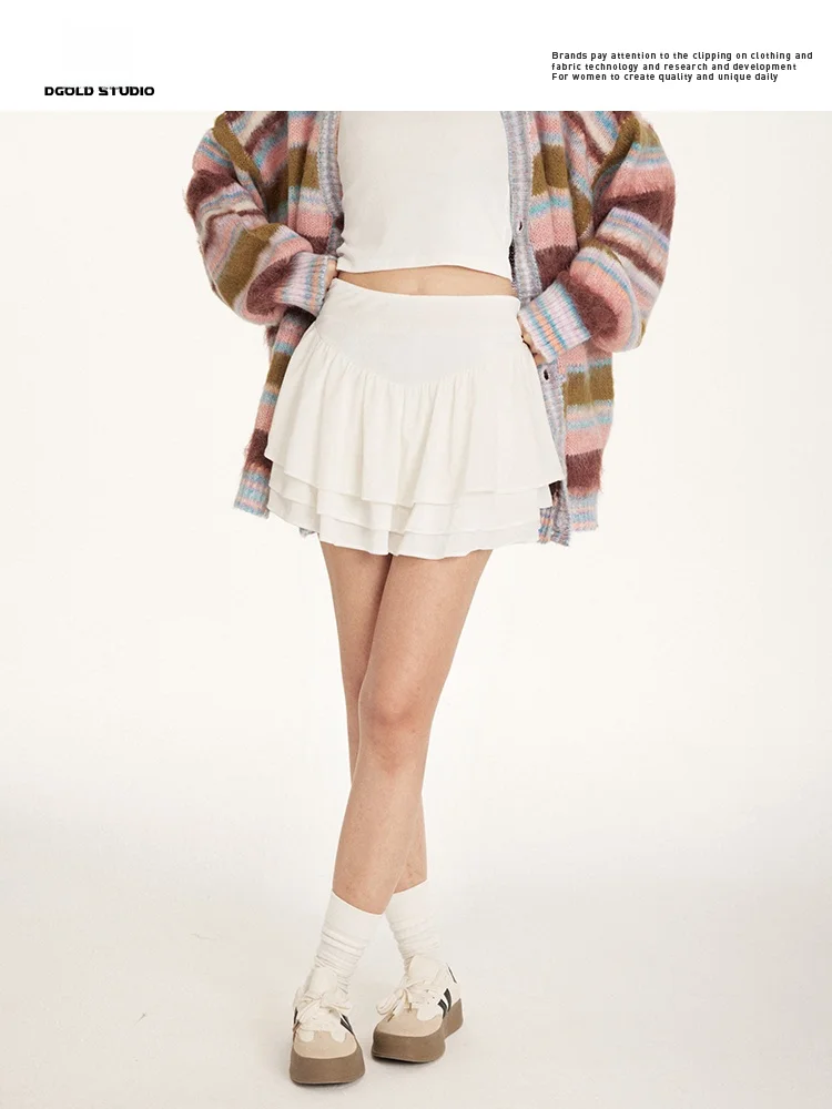 

Оригинальная вельветовая короткая юбка А-силуэта с высокой талией, пышная, для женщин, весна-осень, бренд OLD, Sweet Sle