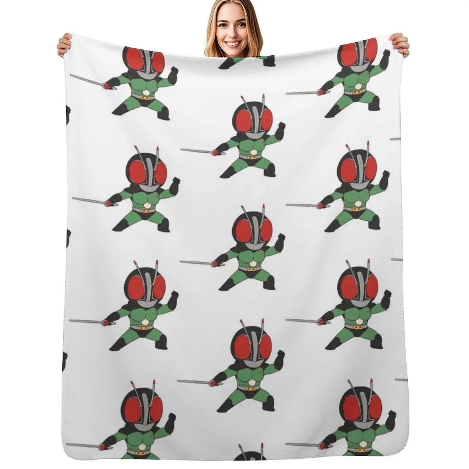

Showa Rider Black RX - Chibi Throw Blanket Single Luxury St Beach Soft Plush Plaid Blankets