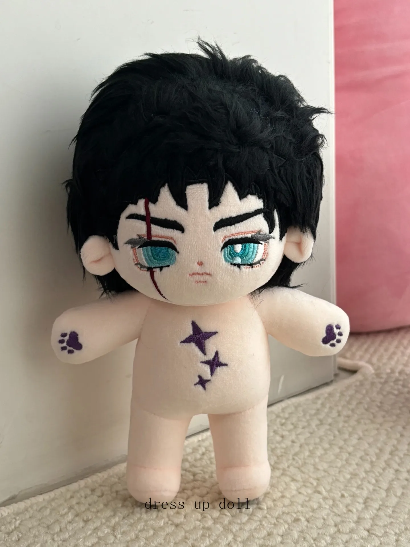

Аниме Kujō Jōtarō 20 см Kawaii красивая хлопковая кукла сменная одежда плюшевые игрушки мультяшные фигурки плюшевые игрушки для тела подарок