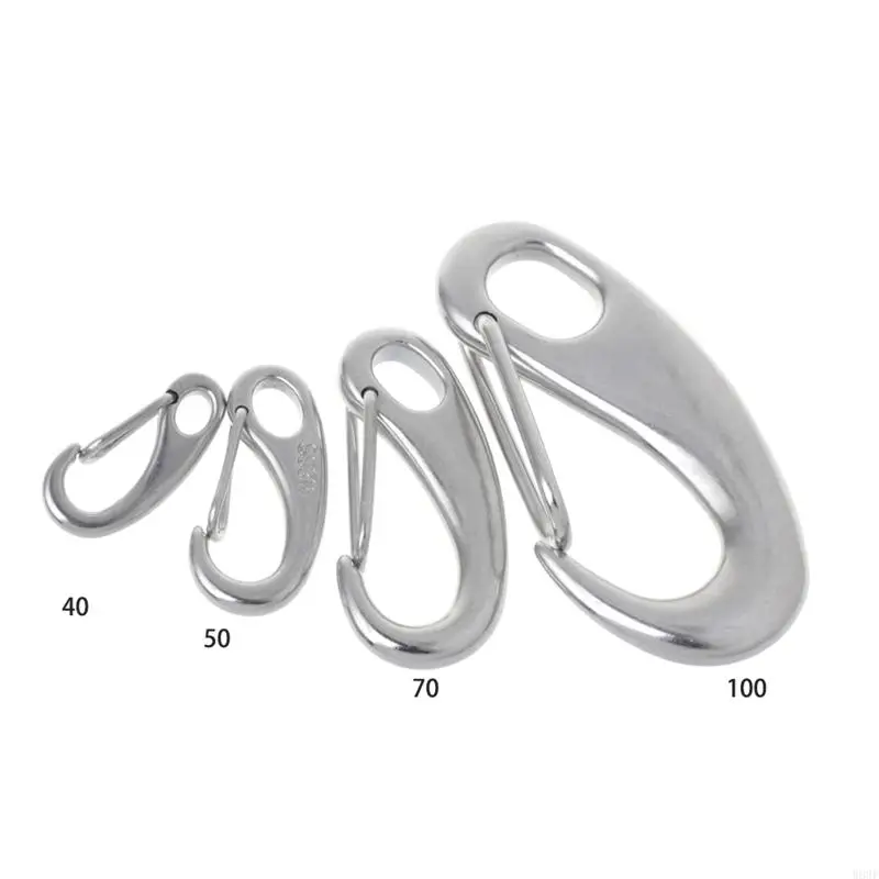 

Carabiner Egg-shaped Hook, Stainless Steel All-in-one for Hiking W89F