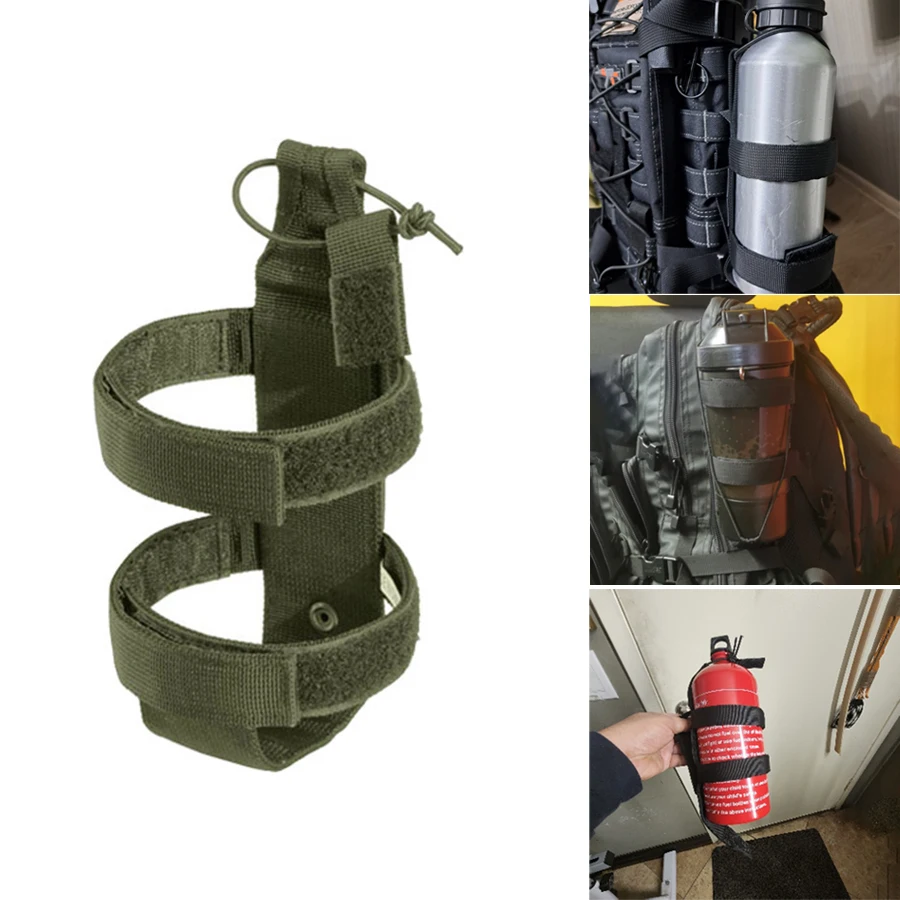 Soporte para botella de agua para senderismo al aire libre, bolsa para botella de agua ajustable portátil, bolsa para botella de agua, bolsa colgante para taza de agua al aire libre Ws00348 1 ud.