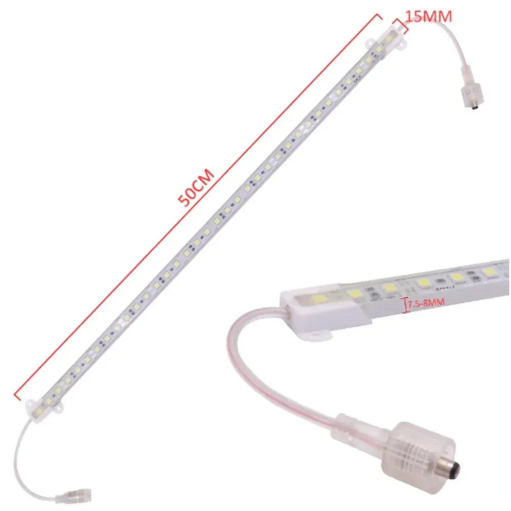 DC12V LED Bar Lights 50CM 36LEDs High Brightness Hard Rigid LED Strip 5050 Waterproof Tube Light for Home Kitchen Cabinet Decor