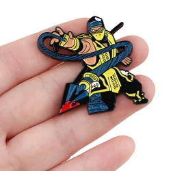 Cool Character Enamel Pins Fighting Game Brooch Collection Clothes Backpack Lapel Badges Fashion Jewelry Accessories Souvenir