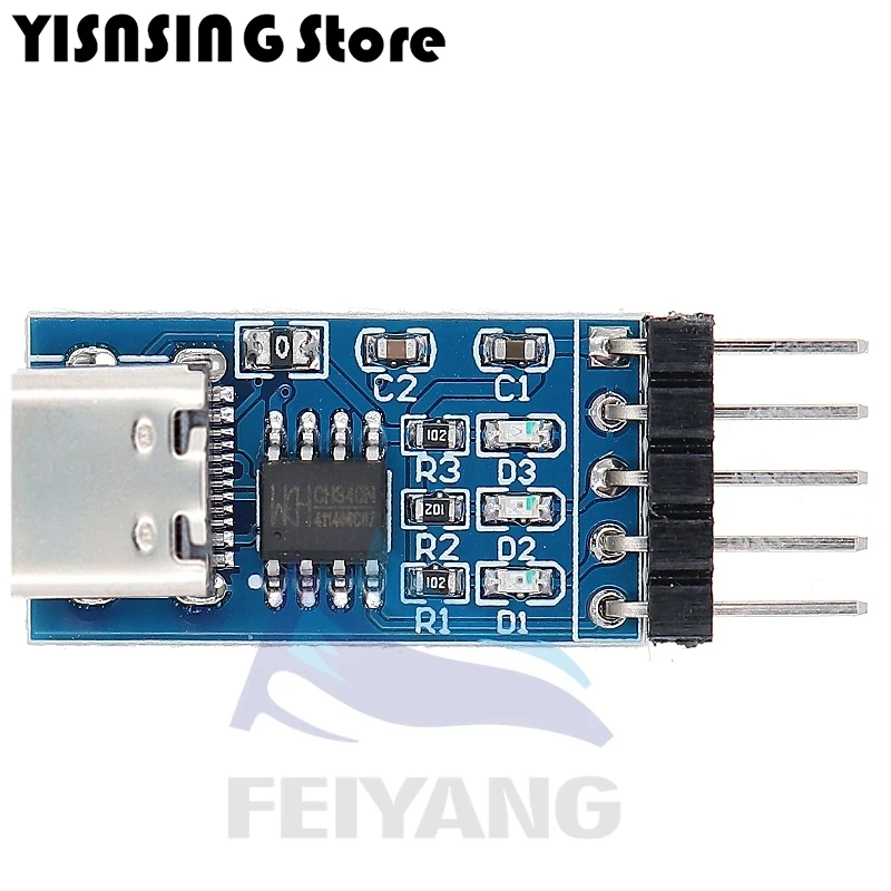 TYPE-C USB to TTL Serial Port CH340N Module CH340 DC 5V/3.3V Upgrade MCU Download Brush Line