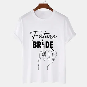 Kaos Pengantin Tim Wanita Atasan Pengantin Masa Depan Kaus Lajang Lengan Pendek Kaus EVJF Kaus Pesta Ayam Pernikahan Jari Manis 10 evjf penjualan terbaik - №