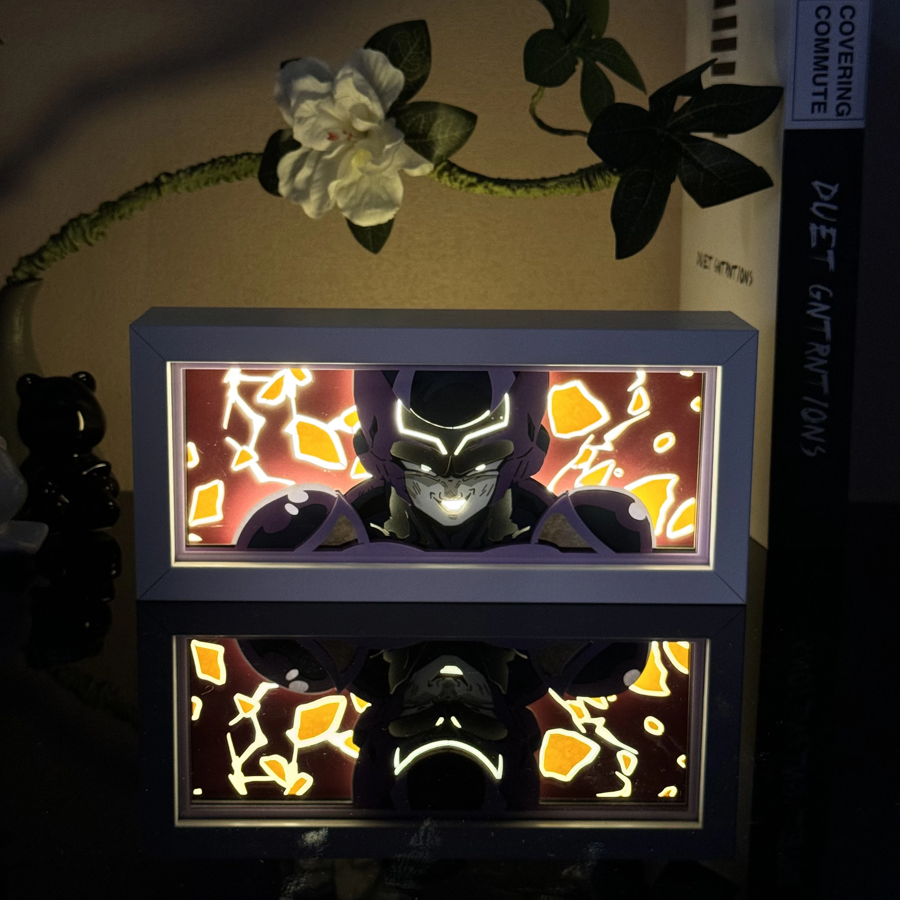 Anime Light Box Paper Carving Night light for Manga Shelf Space Decoration Gift for Friends Bedroom Variable Color Night Lamp