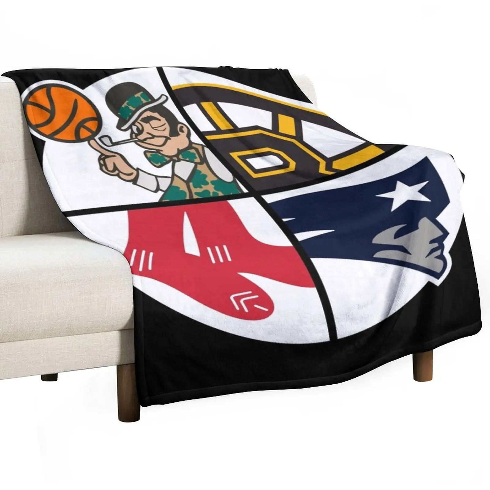 

Boston Sports Throw Blanket Bed linens Luxury Thicken Sofa Quilt Nap Blankets