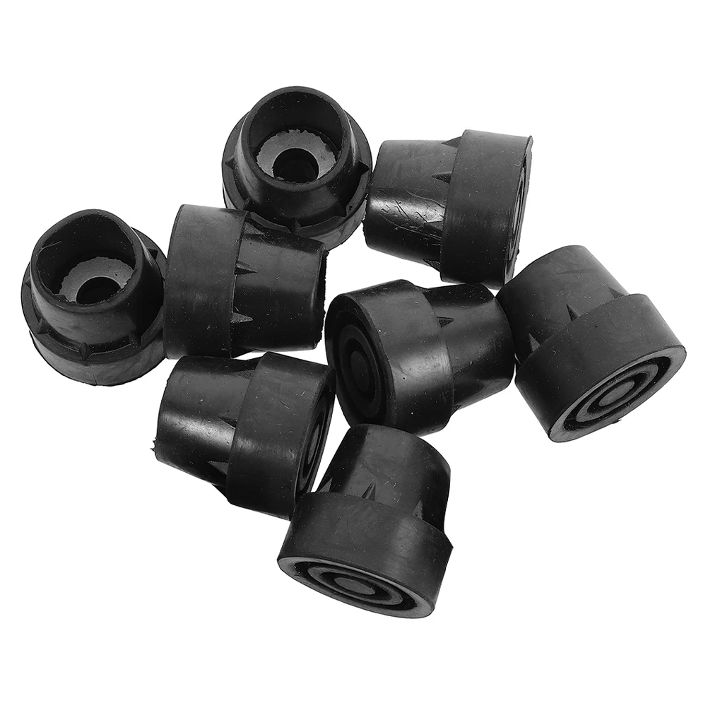 

8 Pcs Anti-slip Cushion Cover Mini Trmapoline Leg Set of Feet Ladder End Caps Stainless Steel Rubber Trampoline Tips