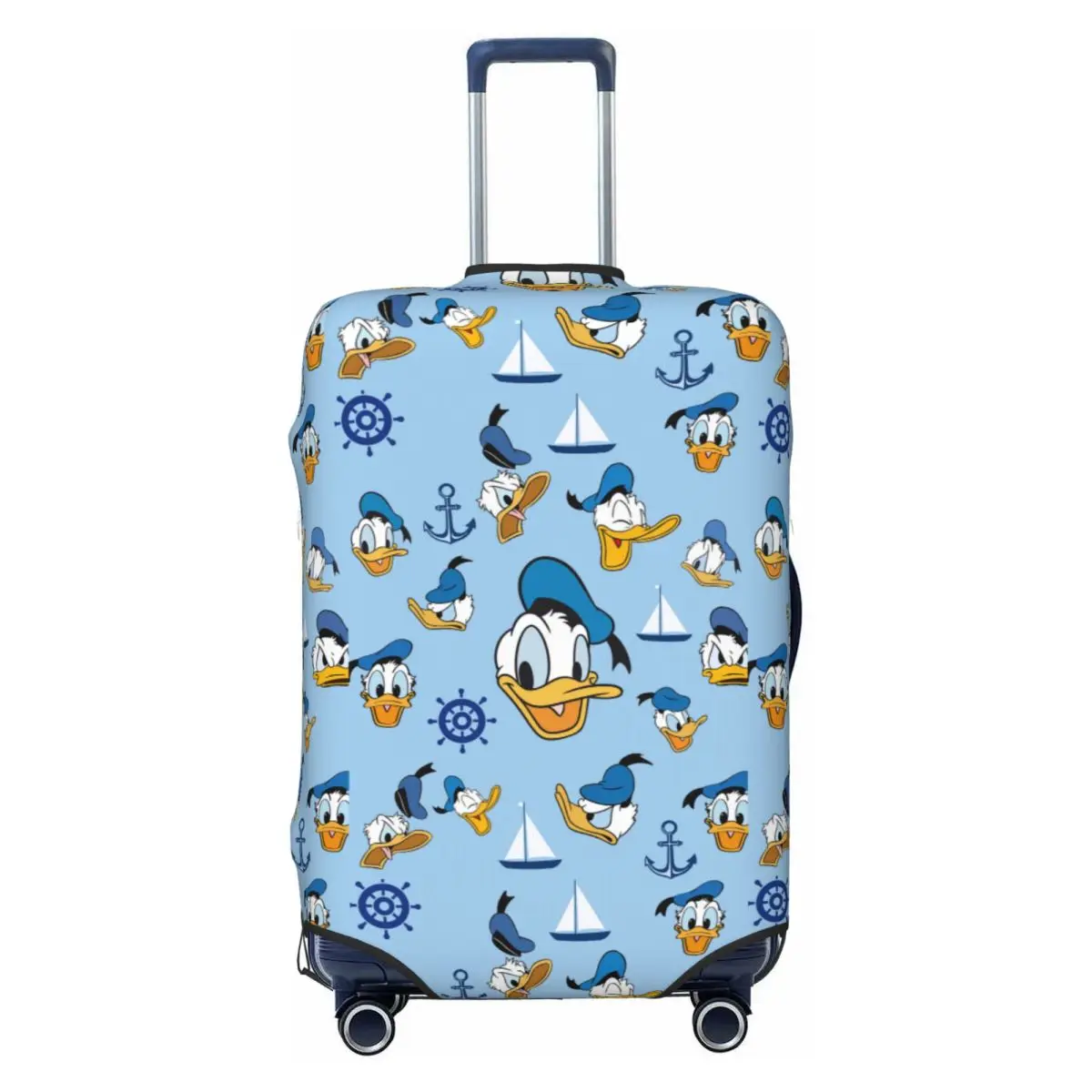 

Эластичный чехол для чемодана с изображением аниме-утки Дональда, подходит для чемоданов 18-32 дюймов