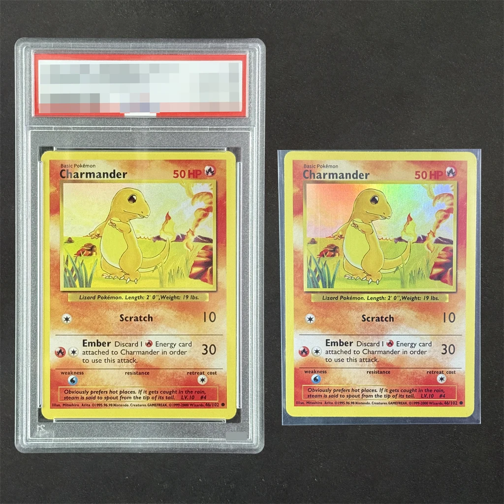 

Игра покемонов на английском языке 1999 года своими руками. # Картка с рейтингом Charmander 46, самодельная коллекция легендарной коллекции аниме, коллекционная карта с рейтингом Charmander