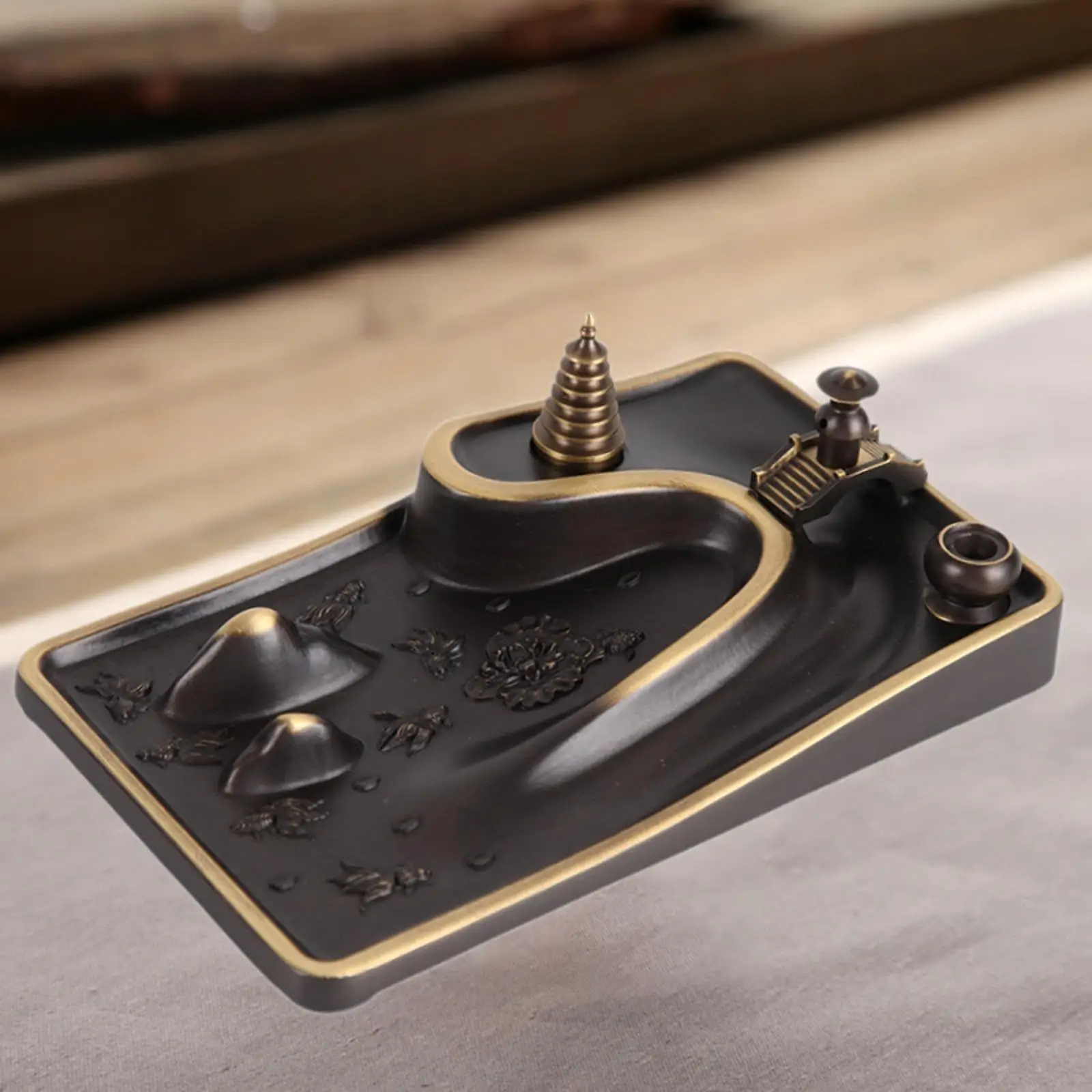 

Incense Burner Traditional Craft Stable Compact Multipurpose Small Size Stand for Bedrooms Domestic Home Decoration Yoga Gift