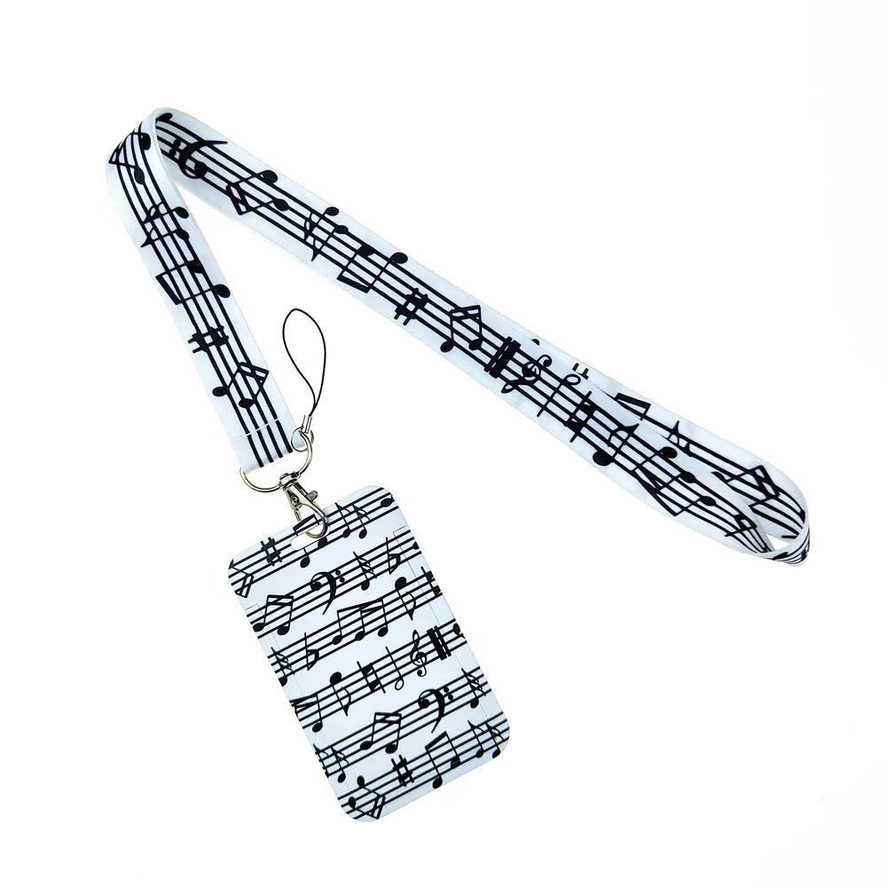 Note PVC card holder student campus neck bag card holder hanging rope ID card holder keychain